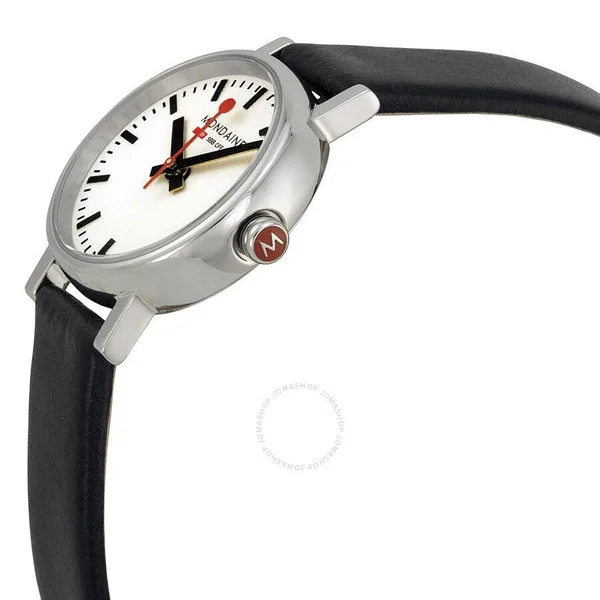 Mondaine Evo Petite White Dial Ladies Watch A6583030111SBB