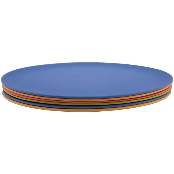 Melange 36-Piece Bamboo Dinner Plate Set (Rounds Collection), Shatter-Proof and Chip-Resistant Bamboo Dinner Plates, Color: Mu