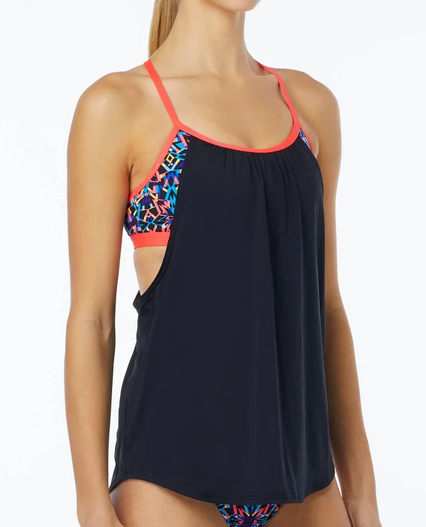 TYR Women's Carnivale Shea 2 in 1 Tank M Black - Multi