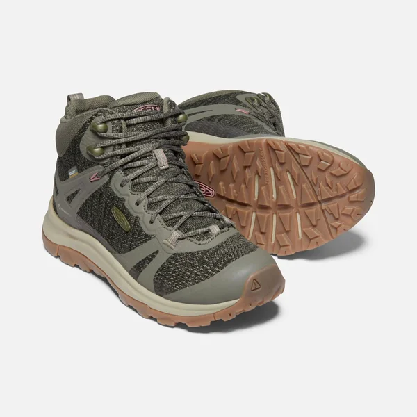Keen Terradora II Mid Waterproof Boot 9, Dusty Olive/Nostalgia Rose (Women's)