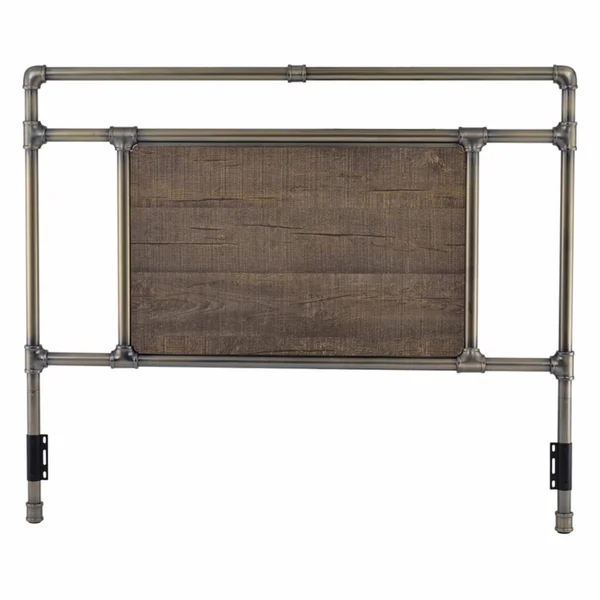 Mantua 1450017 Exmore Metal Headboard Antique Brass - Twin