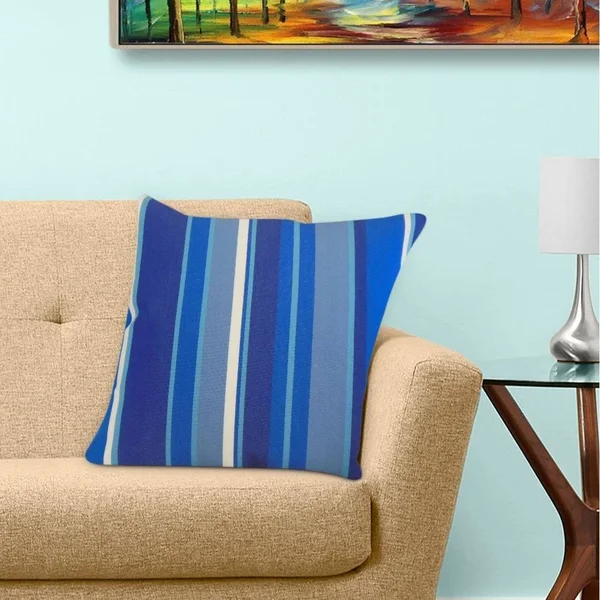 The Pillow Collection Xanto Striped Decorative Throw Pillow Yellow 22 x 22