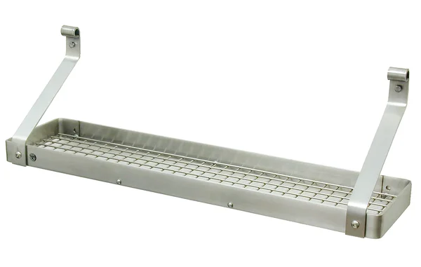 Enclume PR8B-24SS 30x22 Gourmet Bookshelf Wall Rack W 12 Hooks Stainless Steel