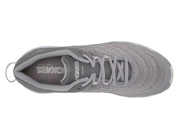 Hoka One One Men's Akasa Shoe - 9 - Frost Grey - Silver Sconce
