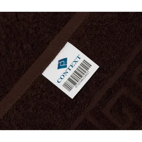 Context Solid Black 24 Piece 100% Cotton Hand Towel