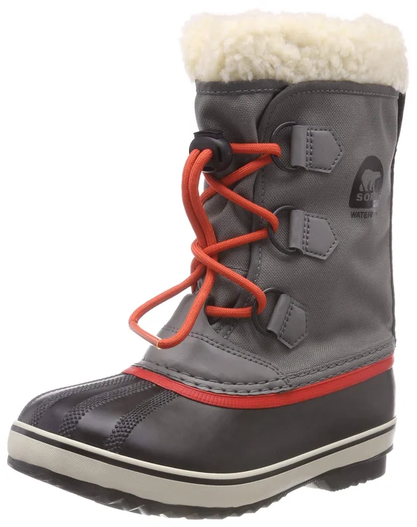 Sorel Kids& Yoot Pac Nylon Boot - Quarry, Sail Red