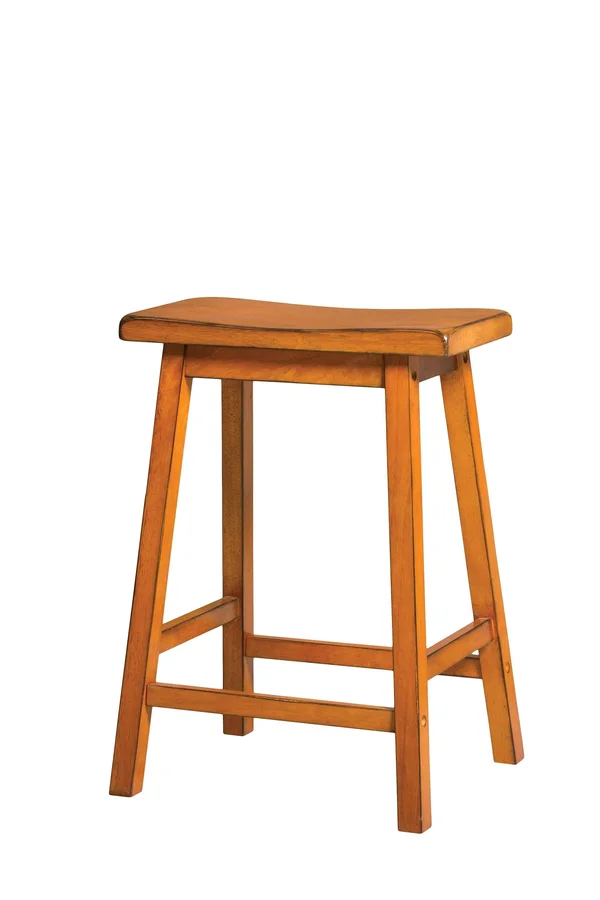 Acme Gaucho Counter-Height Stool - Antique Oak, Set of 2