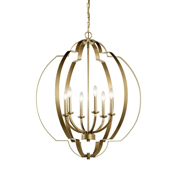 Kichler Voleta Chandelier Foyer Brushed Nickel 6 Light 42139NI