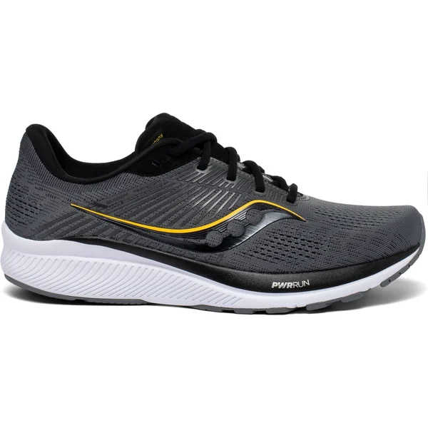 Saucony Men's Guide 14 Charcoal - Vizigold, 7.5, 2E