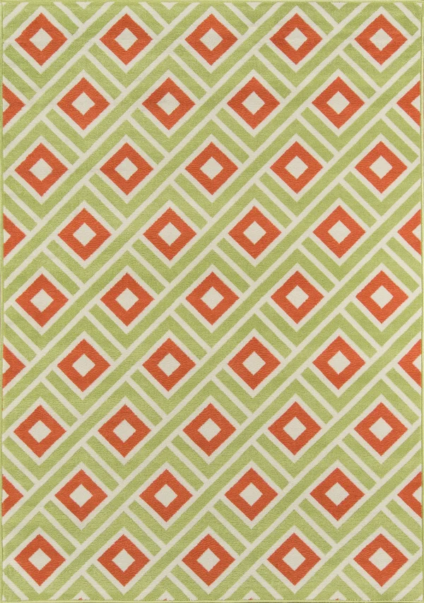 Momeni Baja BAJ-7 3&11x22 x 5&7x22 Green Area Rug