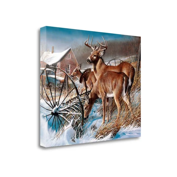 Tangletown Fine Art 'Snow Drifters' Print on Canvas, Brown