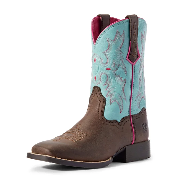Ariat Kids Tombstone Cowboy Boots 8510303 - 4 Big Kid M - Blue