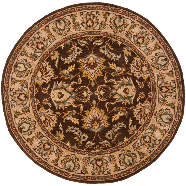 Safavieh Heritage Brown/Ivory Area Rug; Square 6&