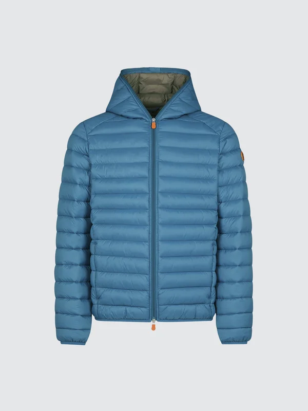 Save The Duck Basic Hooded Jacket - Blue, Regular S