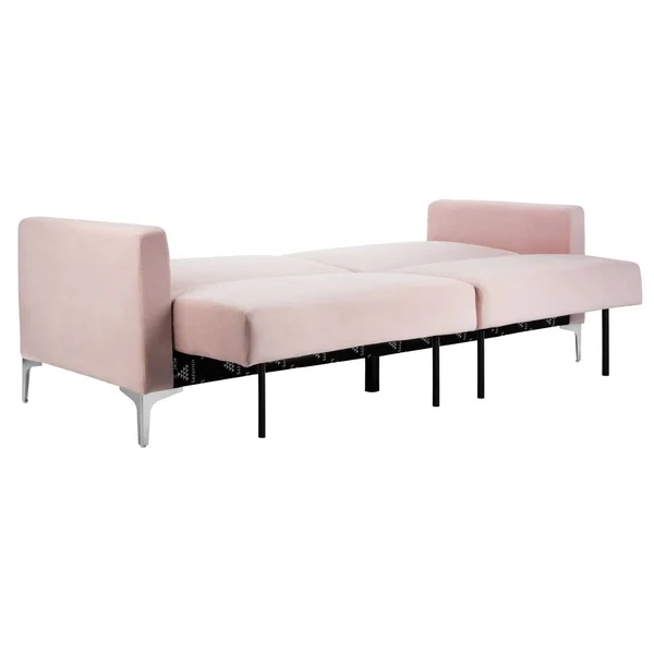 Safavieh Chelsea Foldable Futon Bed - Blush, Chrome