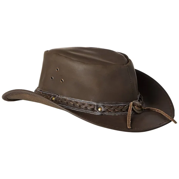 Conner Down Under Leather Hat Brown X-Large