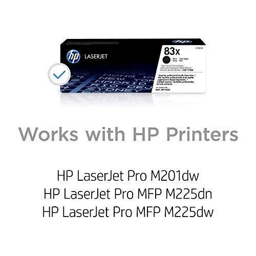 HP 83x, CF283X, Toner Cartridge, Black, High Yield