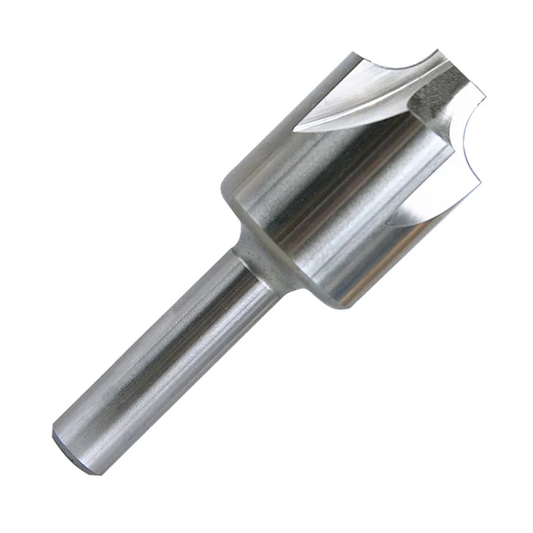 Hertel 3/4x22 Radius, 2-1/4x22 Diam, 4 Flute High Speed Steel Corner Rounding End Mill - Single End, Uncoated, 4-5/16x22 OAL, 1x