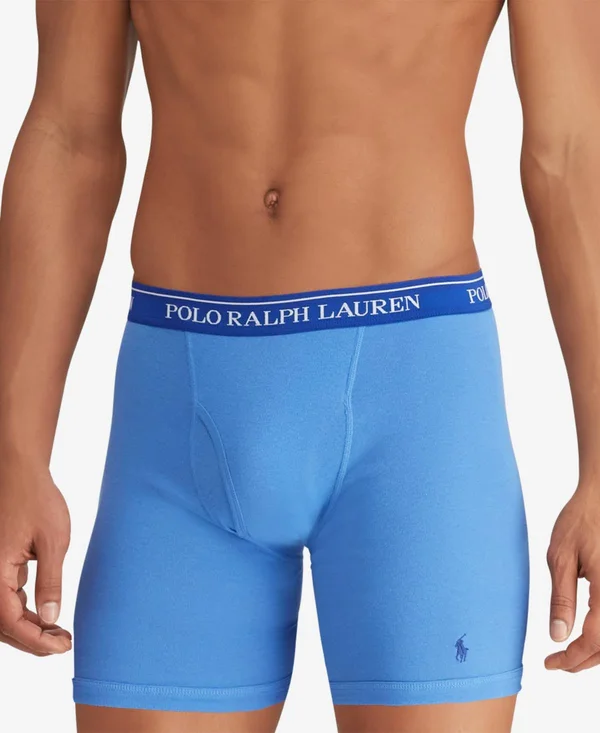 Polo Ralph Lauren Assorted Long Leg Boxer Briefs 3-Pack - M