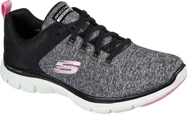 Women's Skechers Flex Appeal 4.0 Sneaker - Size: 6.5, Black