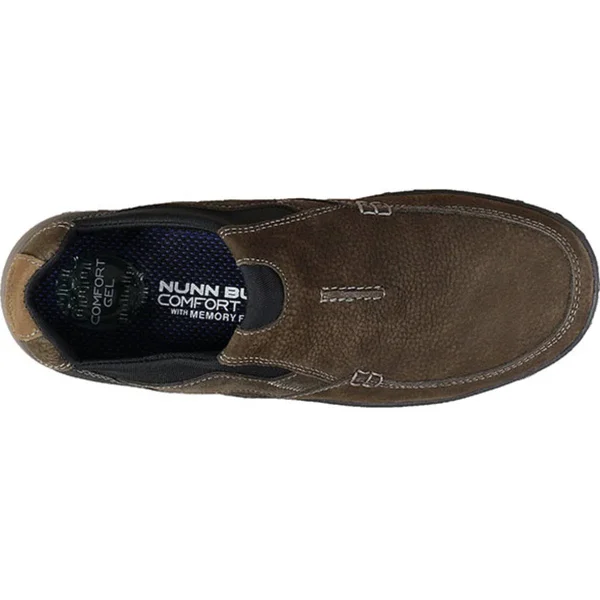 Men's Nunn Bush Quest Moc Toe Slip On, Size: 14, Brown