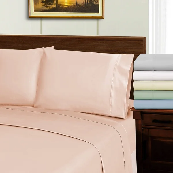 Superior 1000 Thread Count Wrinkle Resistant Soft Tencel Blend Bed Sheet Set - Ivory - King