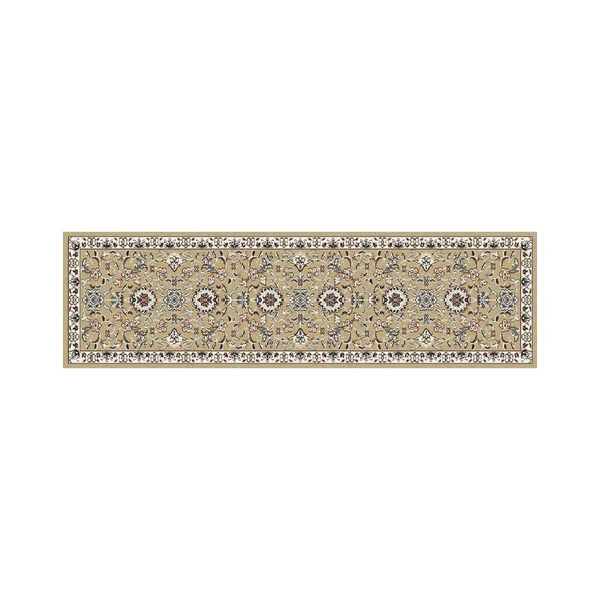 Art Carpet Arabella Traditional Border Beige 2 ft. x 8 ft. Runner Rug