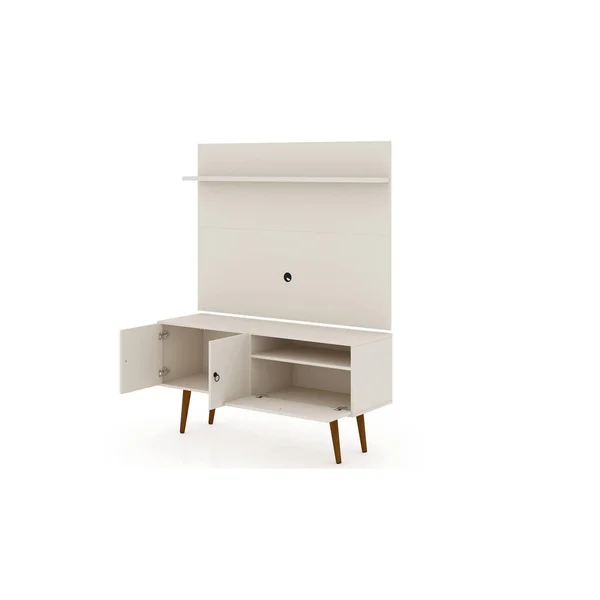 Manhattan Comfort Tribeca 53.94 TV Stand and Panel in Off White