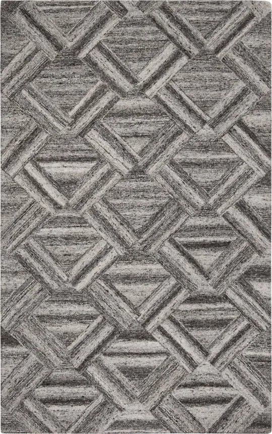 Safavieh Abstract 607 Area Rug, Grey, Black, 6& x 6& Round
