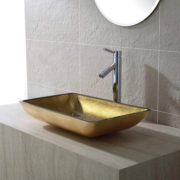 Kraus FVS-1002CH Sheven Chrome Single Lever Vessel Bathroom Faucet