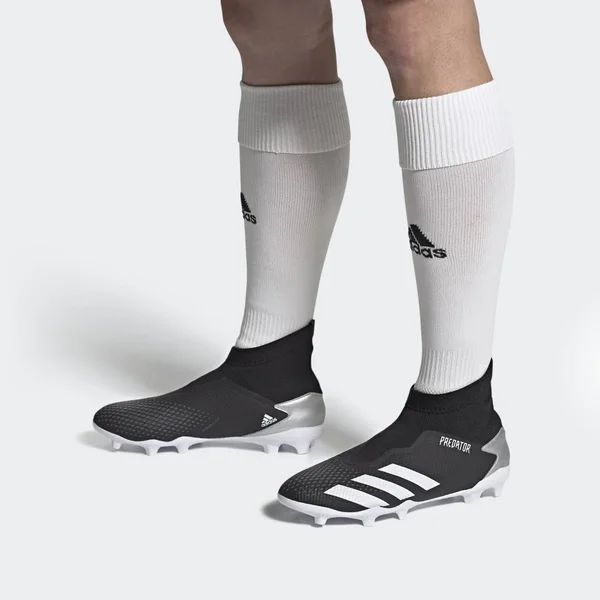 Adidas Predator Mutator 20.3 Laceless Firm Ground Cleats Black 4 - Mens Soccer Cleats