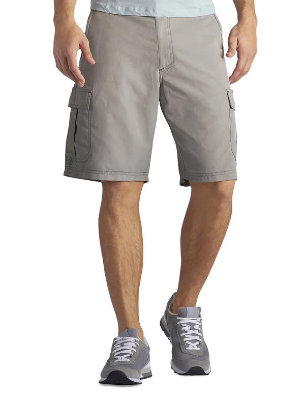 Lee Men's Big and Tall Performance Cargo Short Silver 56