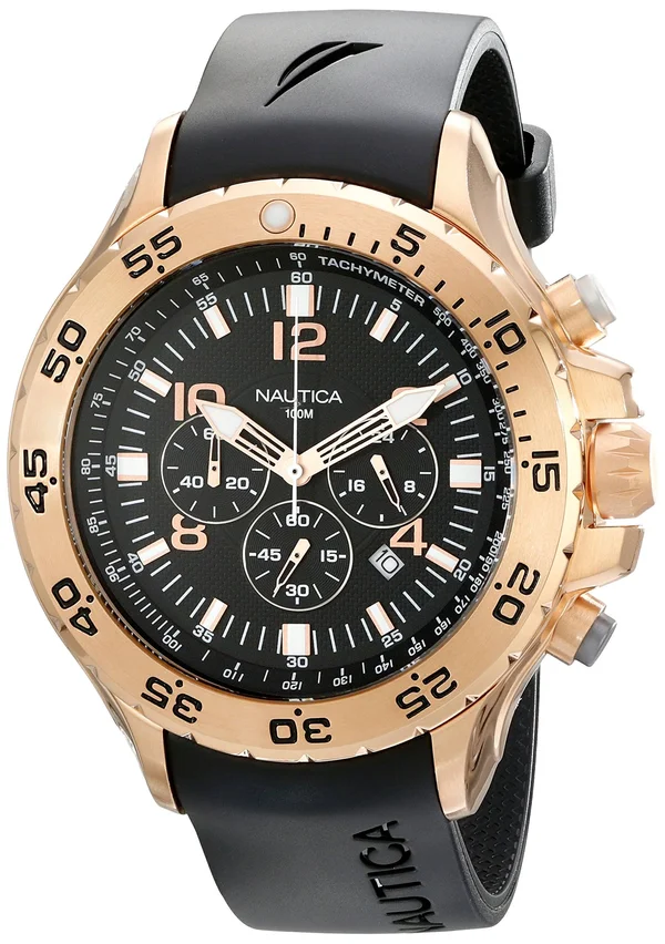 Nautica Black NST Chronograph N14536G Men's Watch