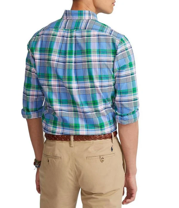 Polo Ralph Lauren Men's Classic Fit Tattersall Oxford Shirt - Multi - M