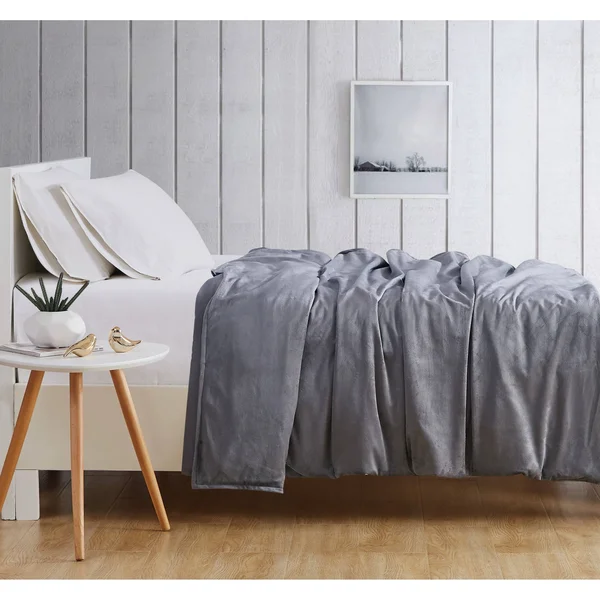 London Fog Weighted Blanket, Grey, 15 lbs