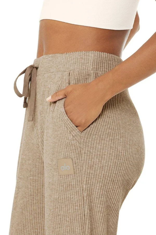 Alo Yoga, Muse Sweatpant in Gravel Heather, Size: Large
