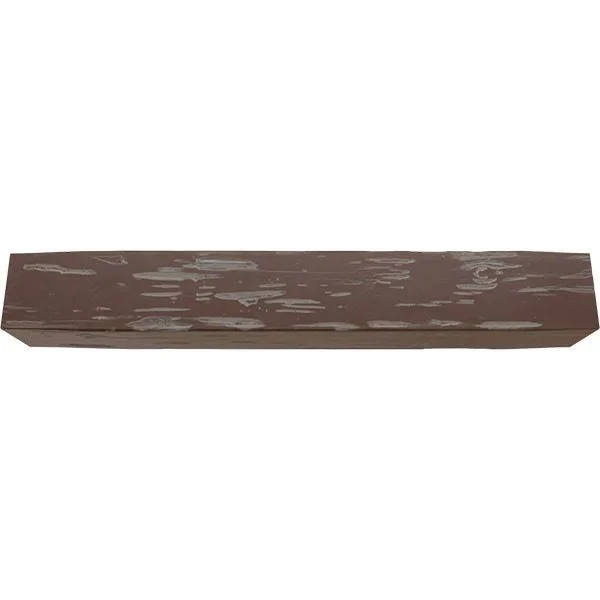 Ekena Millwork MANUPC08X12X36AE 8x22H x 12x22D x 36x22W Pecky Cypress Faux Wood Fireplace Mantel - Aged Pecan