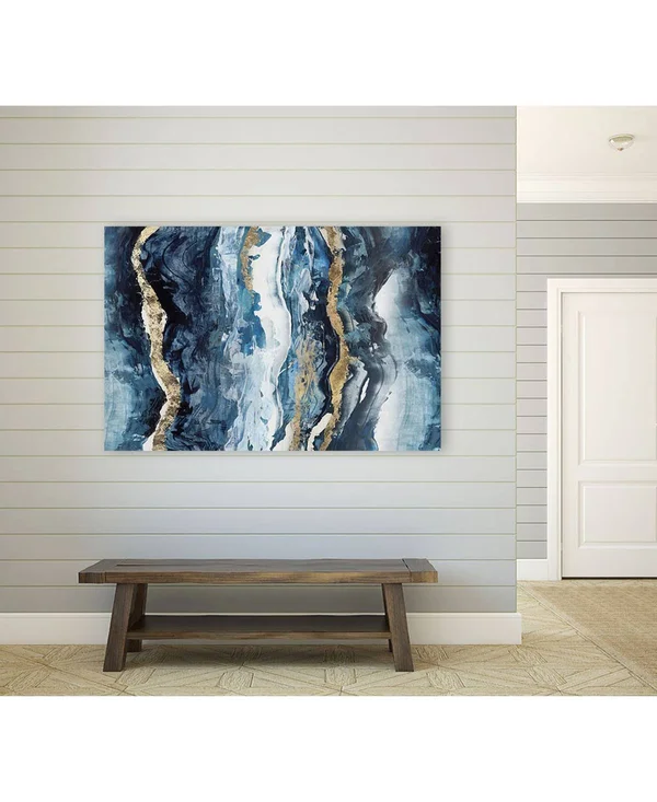 CLICART 16 in. x 20 in. Effectus I by Isabelle Z Wall Art - Blue/ White