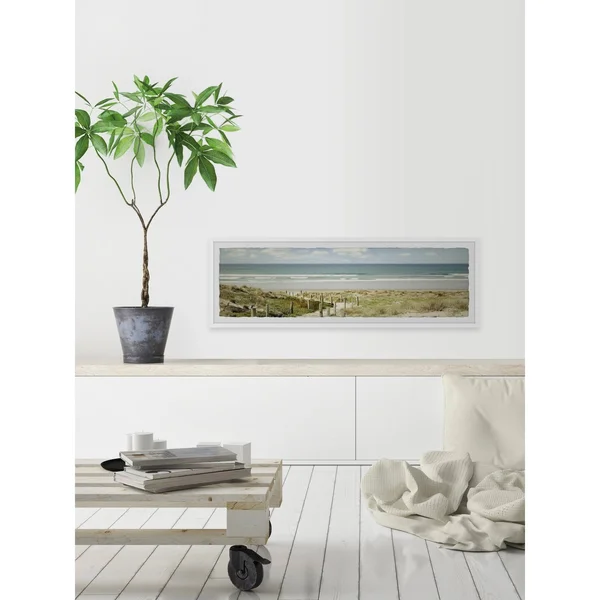 Marmont Hill A Distant View Framed Wall Art, Size: 15 inch x 45 inch