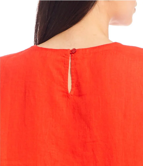 Eileen Fisher Handkerchief Linen Box Top - Xs