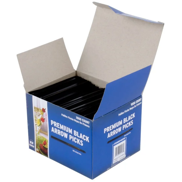 Royal Premium Black Plastic Arrow Picks - Case of 10, 000, RP148PBK
