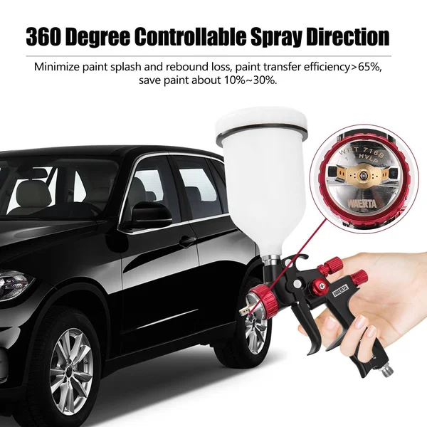 716b 1.3mm Nozzle Spray Lance Sprayer Paint Air Spray Lance Professional Tool DIY Hand Manual Spraying Painting Tool for Paintin
