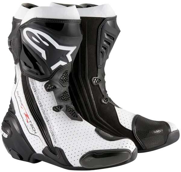 Alpinestars Supertech R Boots Black White Vented 40