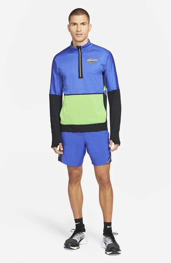 Nike Dri-Fit Element Wild Run Men's 1/2-Zip Graphic Running Top