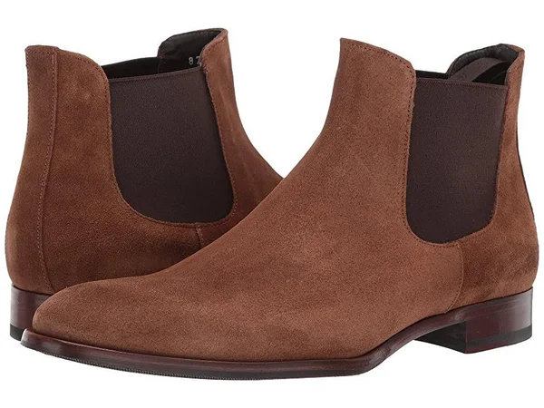 to Boot New York Men's Shelby Suede Chelsea MID-BROWN Boots