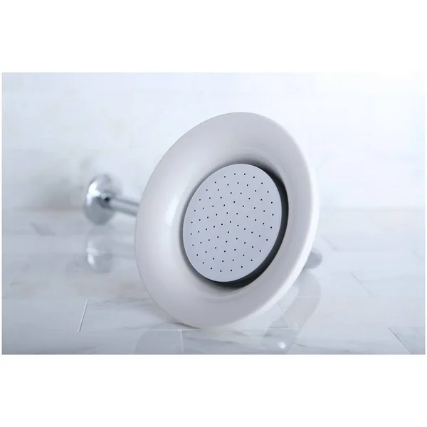 Kingston Brass P60SNCK Victorian Sunflower Showerhead with 12x22 Shower Arm Combo, Brushed Nickel