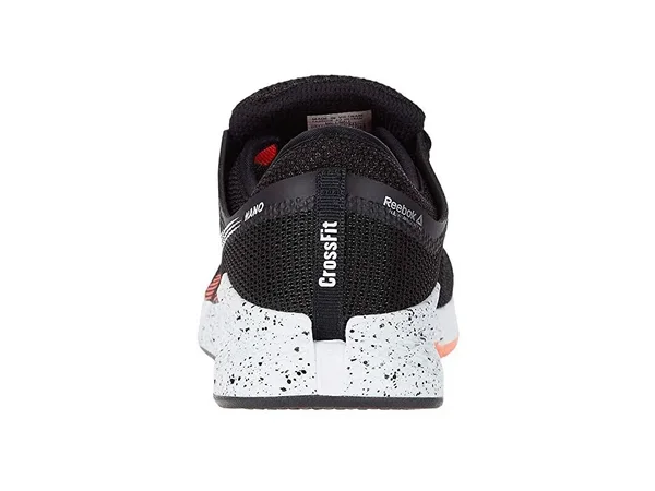 Reebok Men's Nano 9 Training Shoes - Color Black/White/Vivid Orange, 8.5