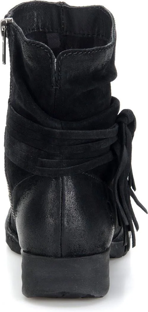 Born Cross (Black Distressed) Women's Boots