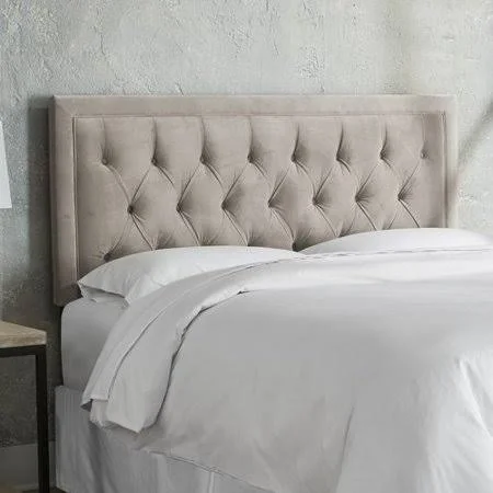 Everly Quinn Leahy Upholstered Panel Headboard - Size: King, Gray