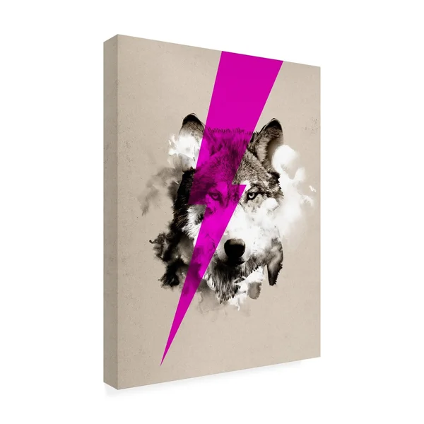 Trademark Art Robert Farka 'Wolf Rocks' Canvas Art